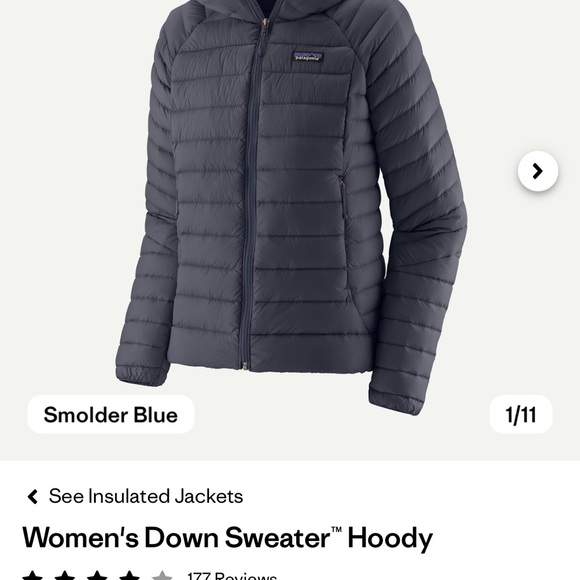 Patagonia Women's Gray Puffer Jacket - Picture 4 of 4